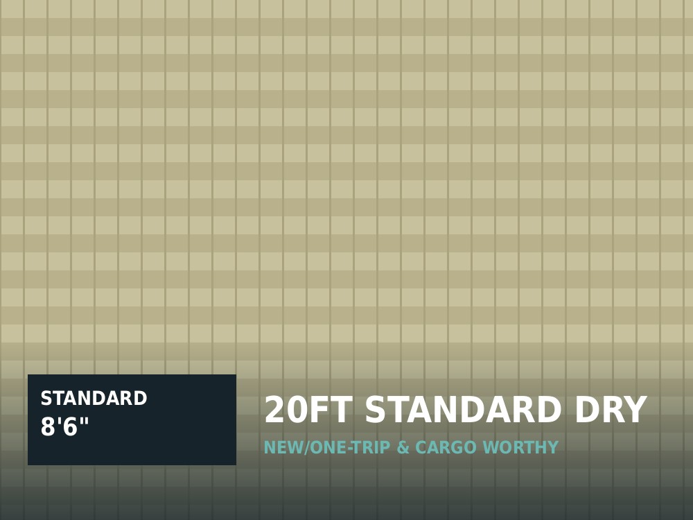 20ft Standard Dry Shipping Container for sale