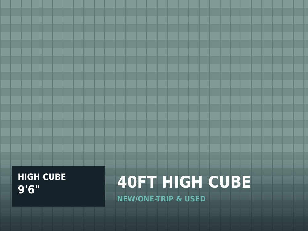 40ft High Cube Shipping Container for sale