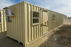 40ft Mobile Office Shipping Container with Storage (10/30) (40HCMOS1030)